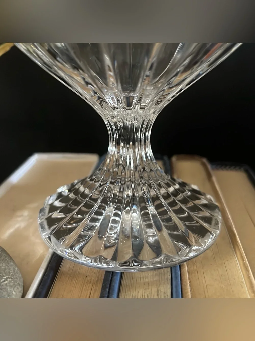 Mikasa Park Lane Vintage Clear Blown Lead Crystal Water Wine Glass Goblet